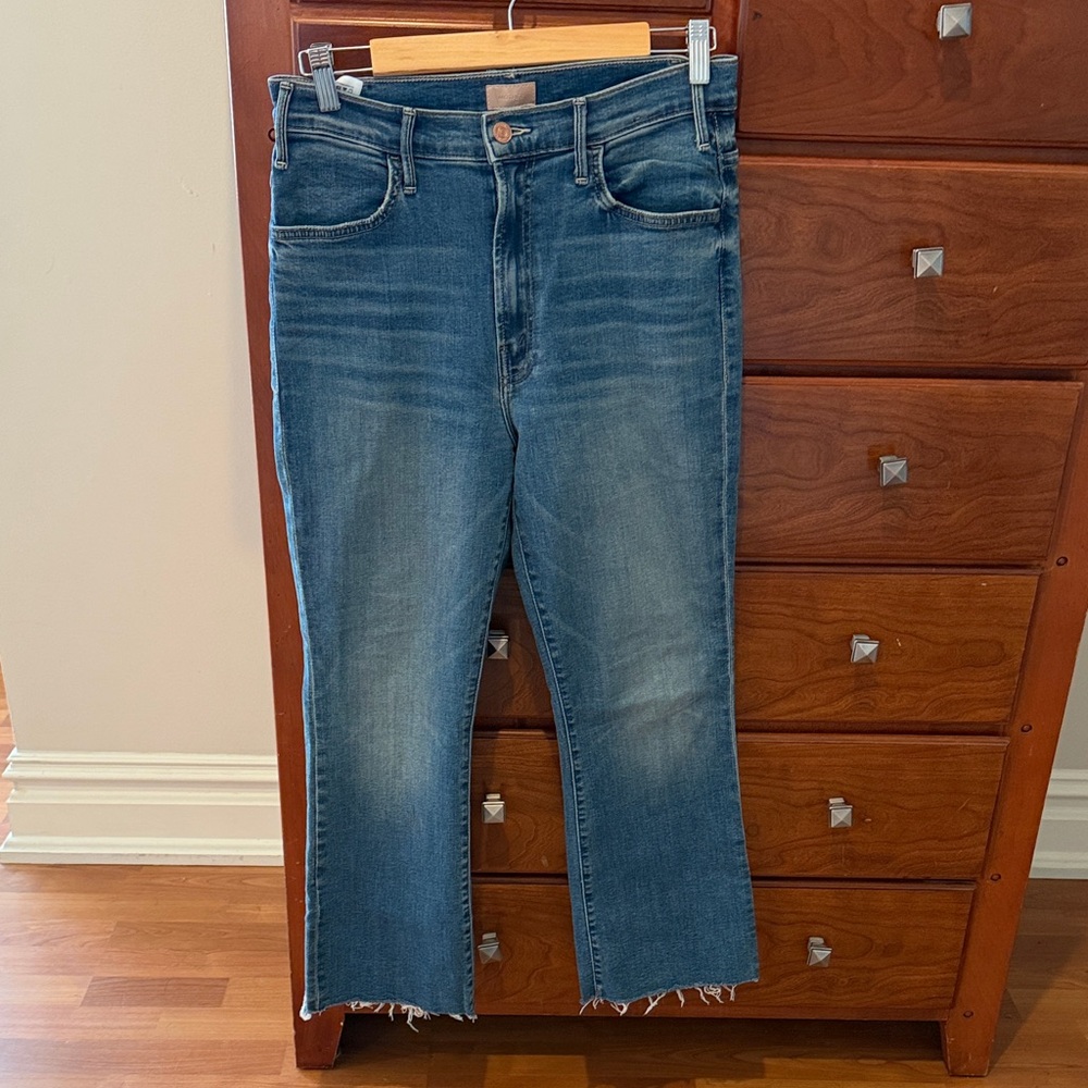 Mother denim lil mother hustler ankle fray